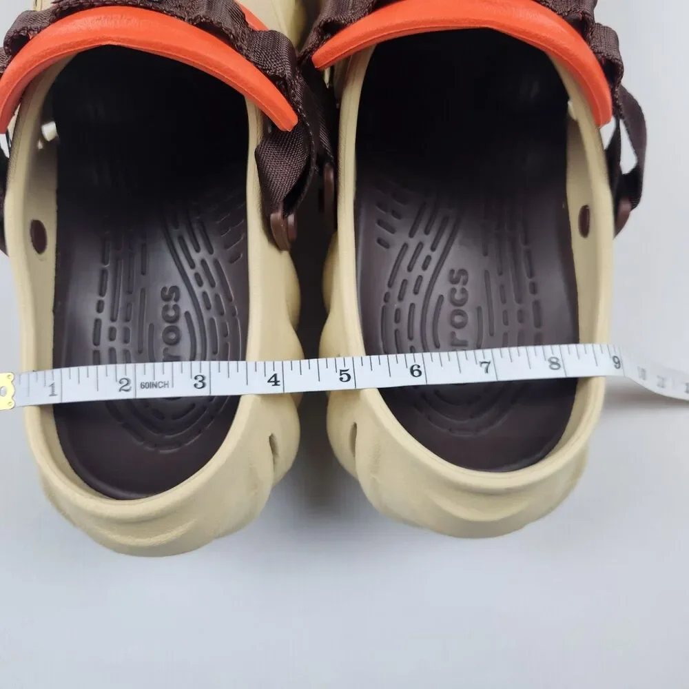 Crocs Echo Ripstop Clogs Mens 11 Sesame Exoskeleton Shroud LiteRide Gorpcore